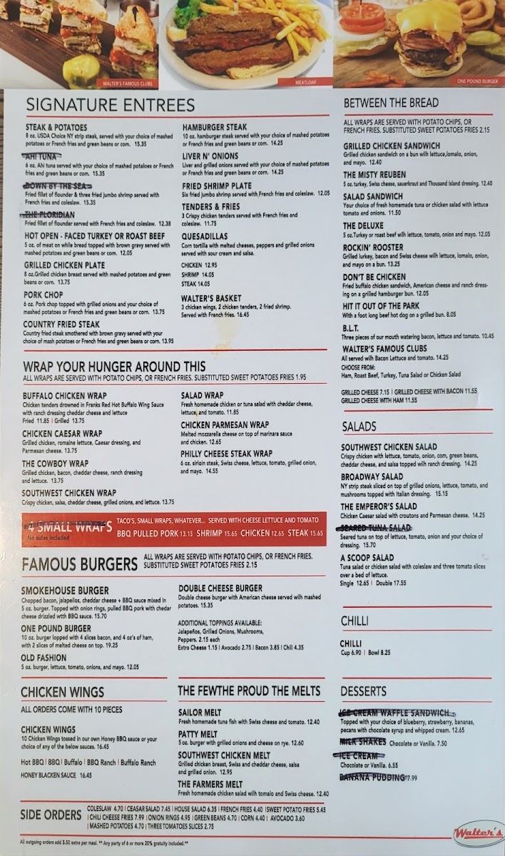 Menu Walter's Coffee Shop By Sergio-1